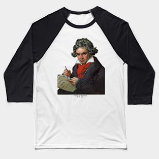 Ludwig van Beethoven Grunge Baseball T-Shirt